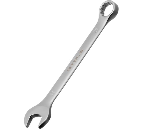 Комбинированный ключ, 20 мм, CrV, матовый хром STELS 15215