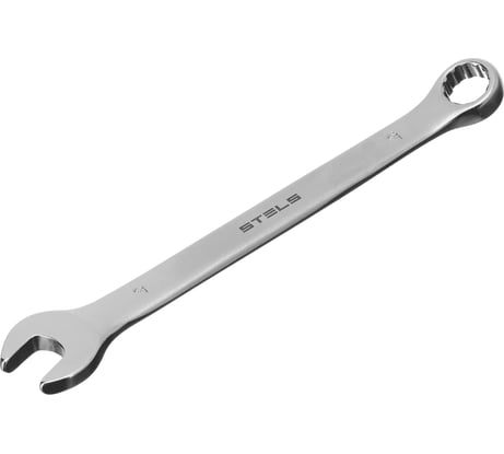 Комбинированный ключ, 9 мм, CrV, матовый хром STELS 15205