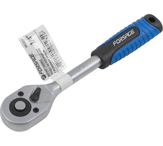 Реверсивная трещотка Forsage с резиновой ручкой 3/8" F-80232W(52149) 1