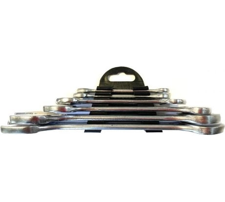 Набор рожковых ключей ISMA 6x7, 8x10, 12x13, 14x17, 19x21, 22x24 мм, в пластиковом держателе, 6 предметов 5067(48107)