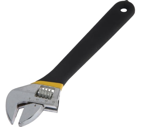 Разводной ключ ТУНДРА обрезиненная рукоятка, 250 мм 1647013
