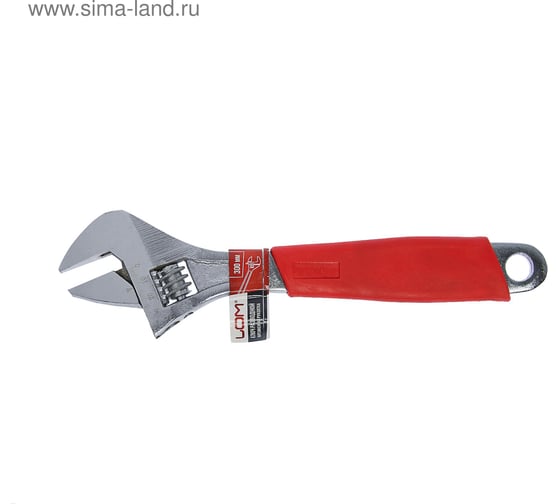 Разводной ключ ЛОМ пластиковая рукоятка, 300 мм 1647018