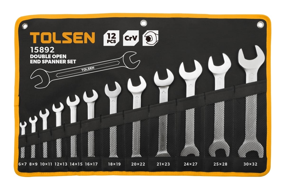  рожковых ключей TOLSEN 6-32 мм, 12 предметов TT15892 - выгодная .