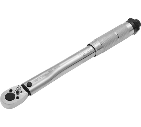 Динамометрический ключ 5-24 Нм, 1/4", CrV, хромированный STELS 14158