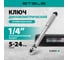 Динамометрический ключ 5-24 Нм, 1/4", CrV, хромированный STELS 14158 2