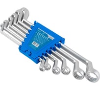 Набор гаечных двухсторонних накидных ключей РемоКолор Cr-v, матовая полировка, 6 предметов 43-2-428