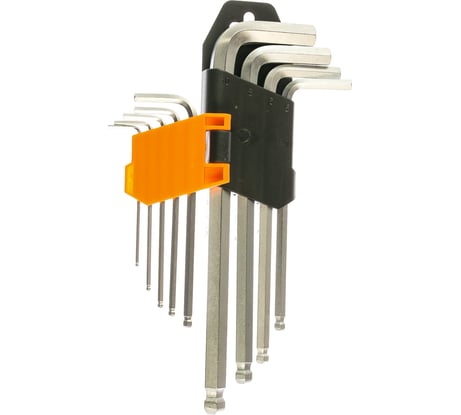 Набор ключей KENDO имбусовых с шаром длинных 9 шт 20736