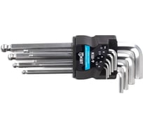 Набор шестигранных ключей с шаром КВТ КШ-9 78368