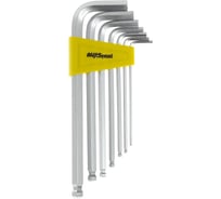 Набор удлиненных Г-образных ключей 2,5-10мм, 7 предметов AV Steel AV-365107