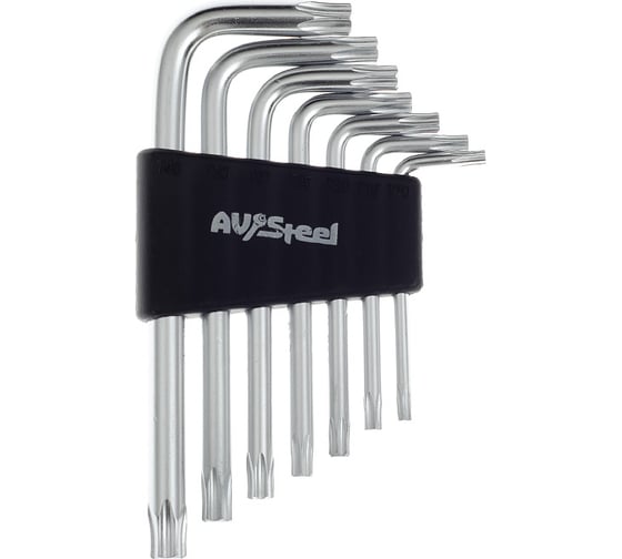 Набор Г-образных ключей TORX T10-T40 7 предметов AV Steel AV-367107