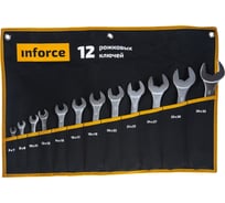Набор рожковых ключей 12 предметов Inforce 06-05-44