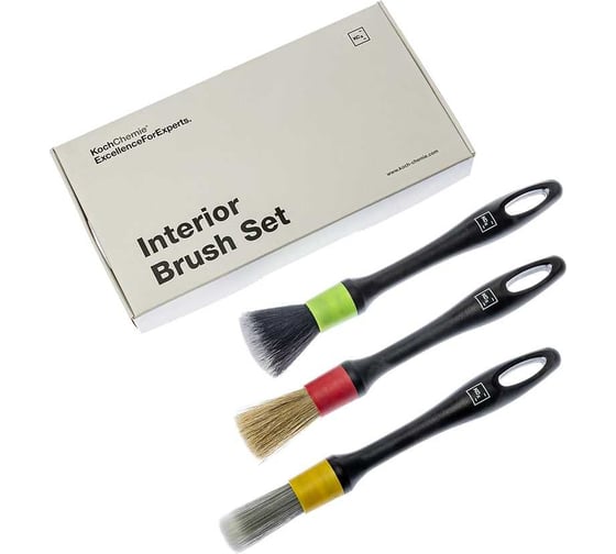 Набор кистей для очистки салона автомобиля Koch Chemie interior brush set 053883