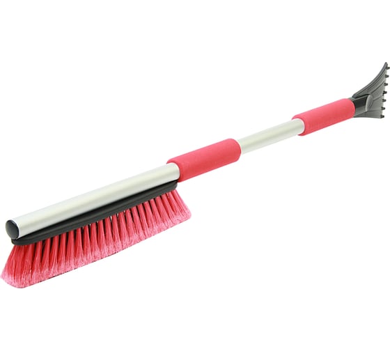 Щетка для снега MEGAPOWER M-71016RD со скребком и мягкой ручкой BLACK RED SF-X16RD