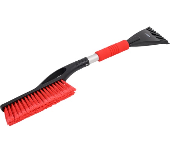 Щетка для снега MEGAPOWER M-71027RD со скребком и мягкой ручкой BLACK RED SF-X27RD