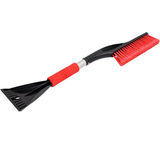 Щетка для снега MEGAPOWER M-71027RD со скребком и мягкой ручкой BLACK RED SF-X27RD