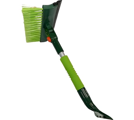 Поворотная щетка для снега с поролоновой ручкой, скребком и водосгоном ZiZay 45 см ZZ0159