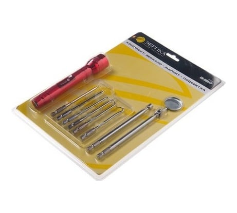 Набор Эврика фонарь 3LED,зеркало телескоп. 51см ER-53047 993042