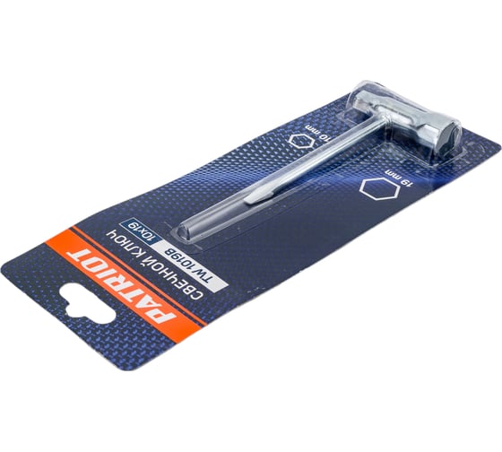 Cвечной универсальный ключ 10х19 PATRIOT 880124313