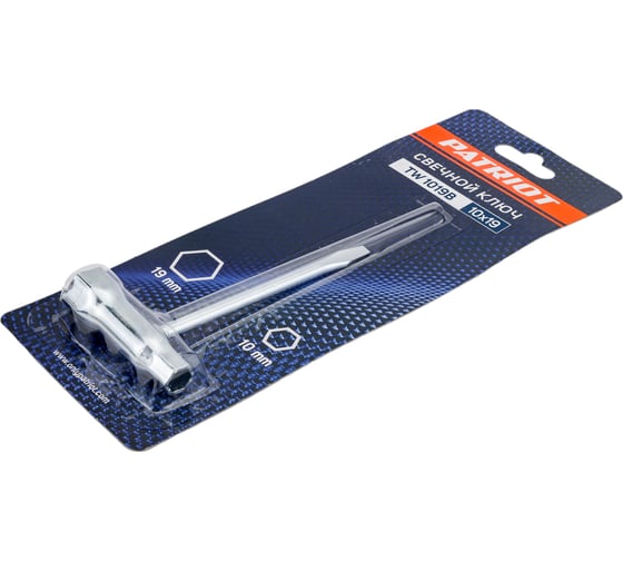 Cвечной универсальный ключ 10х19 PATRIOT 880124313