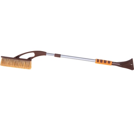 Телескопическая щетка со скребком для удаления снега и льда 95-130 см AUTOVIRAZH AV-2129