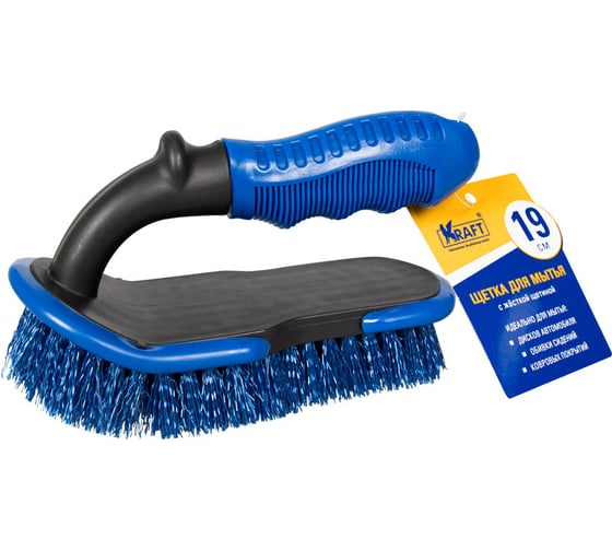 Щетка для мытья с жёсткой щетиной 19 см KRAFT KT 830049
