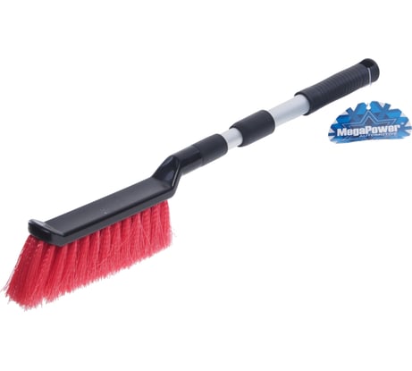 Телескопическая щетка для снега c обрезиненной ручкой 48-61см Megapower BLACK/RED M-71025RD 450793