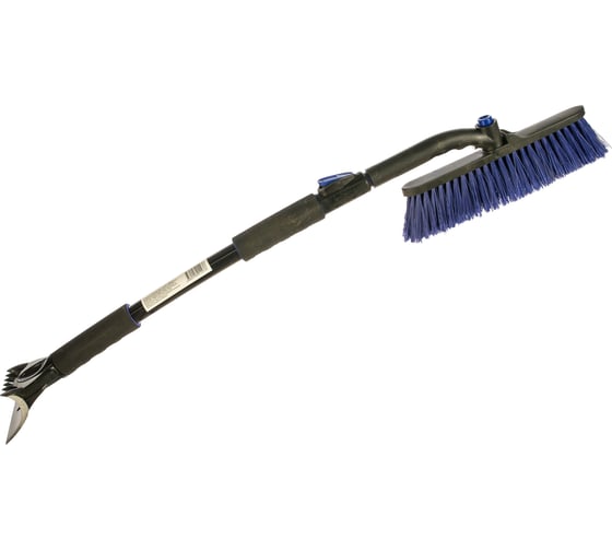Телескопическая поворотная щетка для снега со скребком 91-126см MEGAPOWER M-71079BL