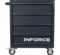 Инструментальная тележка Inforce 4 ящика, габариты без упаковки 745х465х825мм, 06-01-18