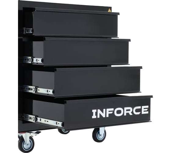 Инструментальная тележка Inforce 4 ящика, габариты без упаковки 745х465х825мм, 06-01-18