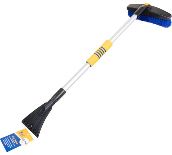 Зимняя щетка со скребком, телескопическая ручка 88-118 см KRAFT KT 830069