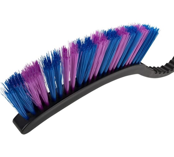 Зимняя щетка со скребком 55 см сине-сиреневая щетина KRAFT KT 830060