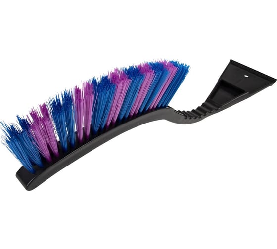 Зимняя щетка со скребком 55 см сине-сиреневая щетина KRAFT KT 830060