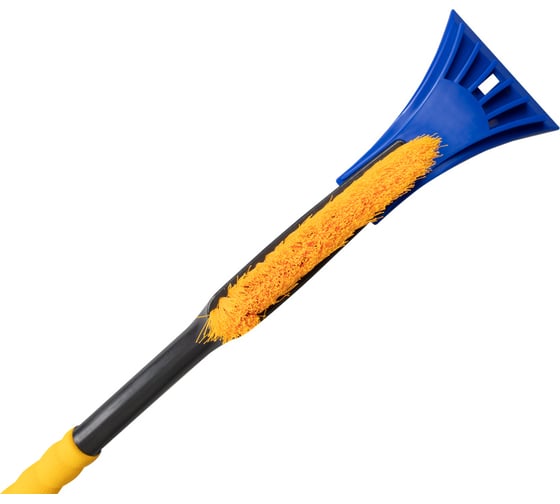 Зимняя щетка со скребком 55 см желтая щетина KRAFT KT 830063