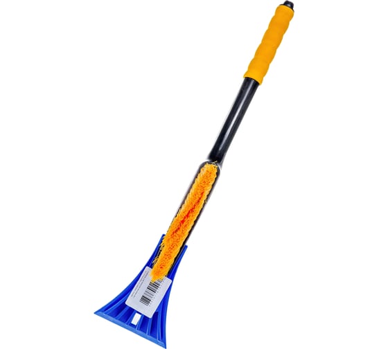 Зимняя щетка со скребком 55 см желтая щетина KRAFT KT 830063