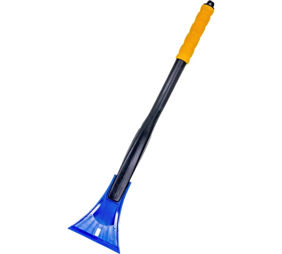 Зимняя щетка со скребком 55 см желтая щетина KRAFT KT 830063