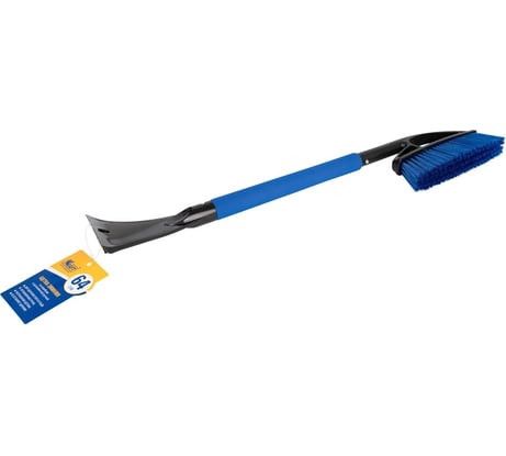 Зимняя щетка со скребком 64 см синяя щетина KRAFT KT 830068