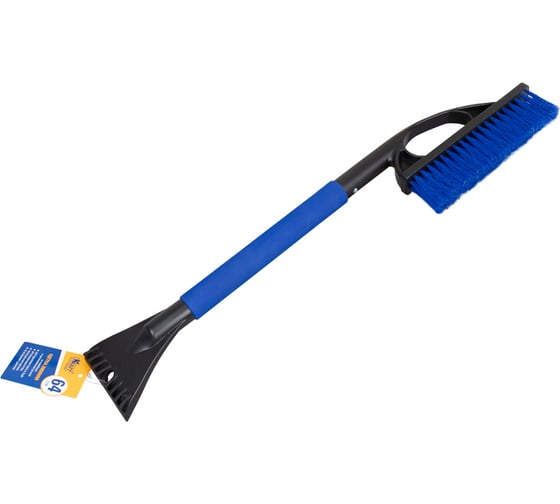 Зимняя щетка со скребком 64 см синяя щетина KRAFT KT 830068