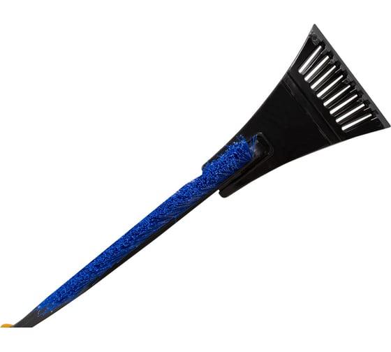 Зимняя щетка со скребком 52 см синяя щетина KRAFT KT 830057