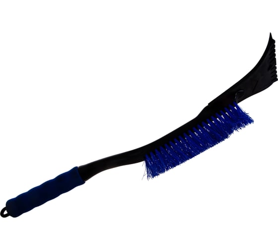 Зимняя щетка со скребком 52 см синяя щетина KRAFT KT 830061