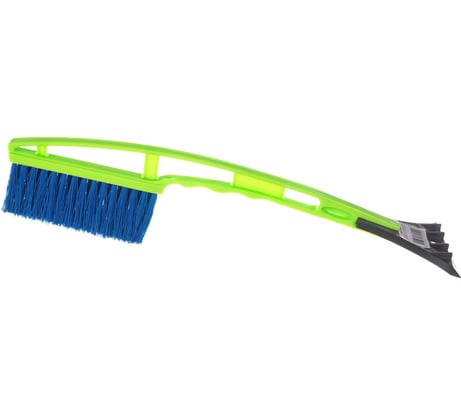 Щетка со скребком Oktan синяя с зеленой щетиной 420 мм KGA3-01-02