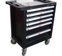 Инструментальная тележка ROCKFORCE 6 секций с пластиковой защитой корпуса RF-1141116