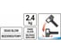 Безынерционный молоток 2,4кг YATO YT-46270 3