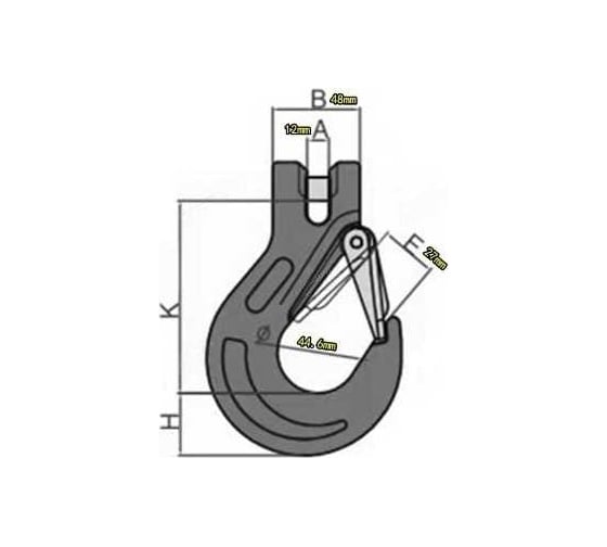 Цепь с крюком NORDBERG L=3.5 м BAS-CHAIN3