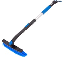 Щетка-сметка для снега БАРС со скребком телескопическая 55324