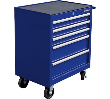 Инструментальная тележка на колесах СТАНКОИМПОРТ 5 ящиков, синяя BTD-271051CIS BTD-271051CIblu