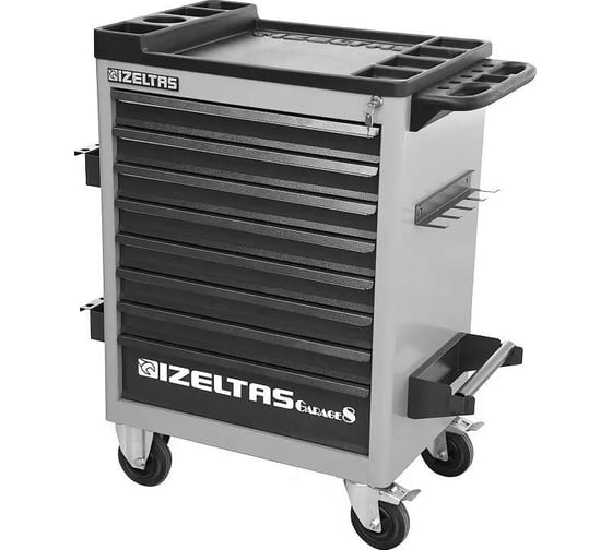 Тележка IZELTAS GARAGE 8 ящиков, черный/серый 8242323008 1