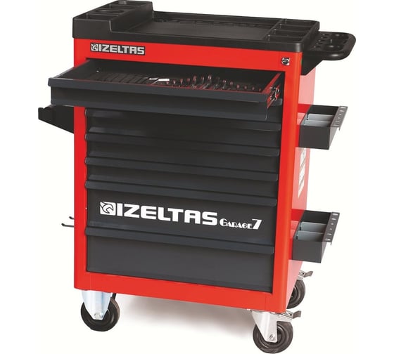 Тележка IZELTAS GARAGE 7 ящиков с инструментами 139 предметов 8242001142 1
