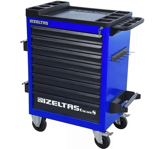 Тележка IZELTAS GARAGE 8 ящиков, синий/серый 8242322008 1