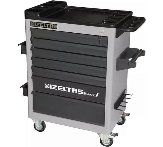Тележка IZELTAS GARAGE 7 ящиков, черный/серый 8242323007
