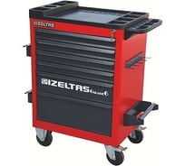 Тележка IZELTAS GARAGE 6 ящиков, красный/серый 8242321006